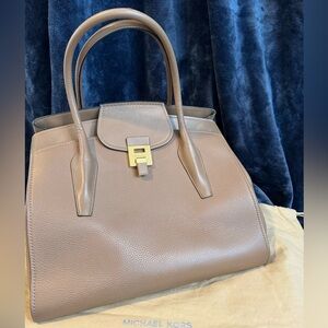 Michael Kors Collection Taupe Satchel
